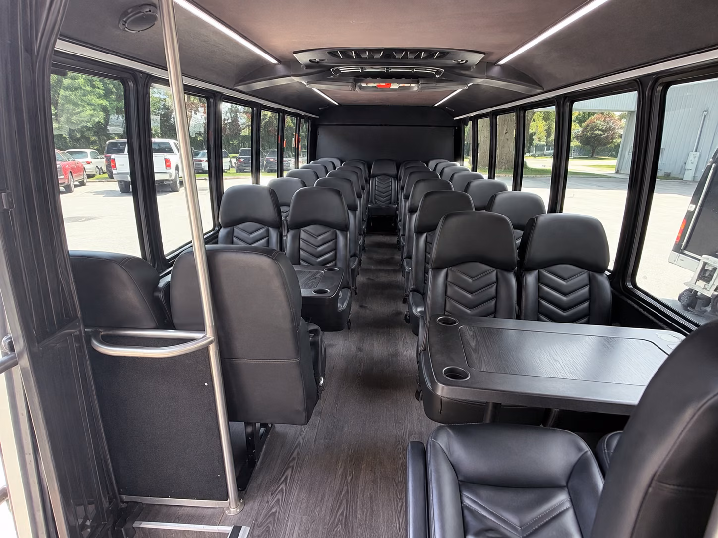 sterling heights 18 passenger minibus interior