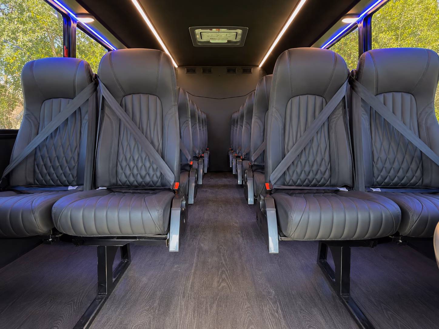 sterling heights 20 passenger minibus interior