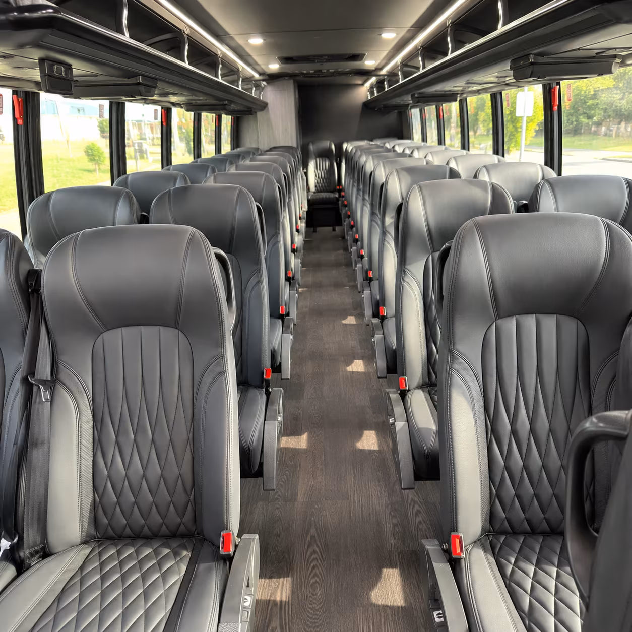 sterling heights 25 passenger minibus inside