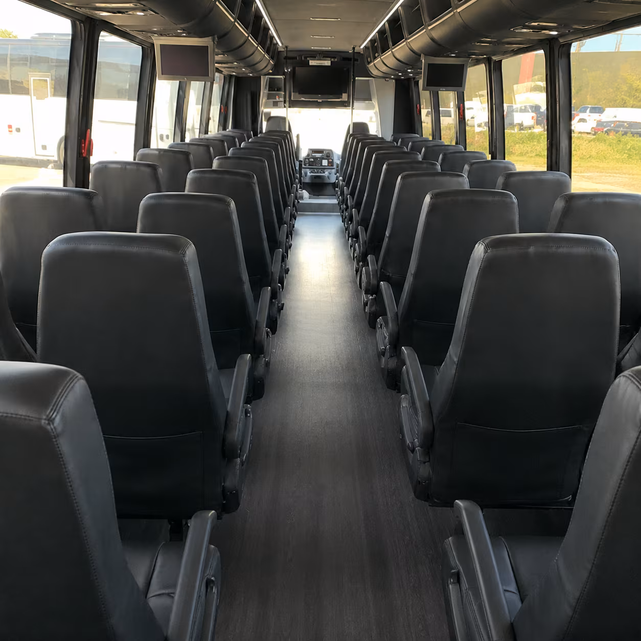 sterling heights 25 passenger minibus interior