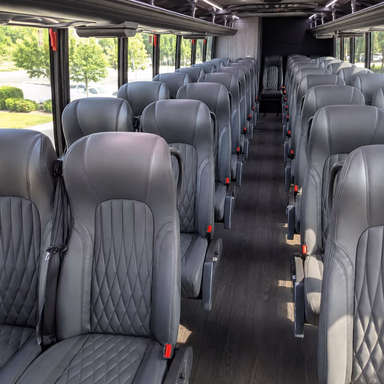 sterling heights 28 passenger minibus inside