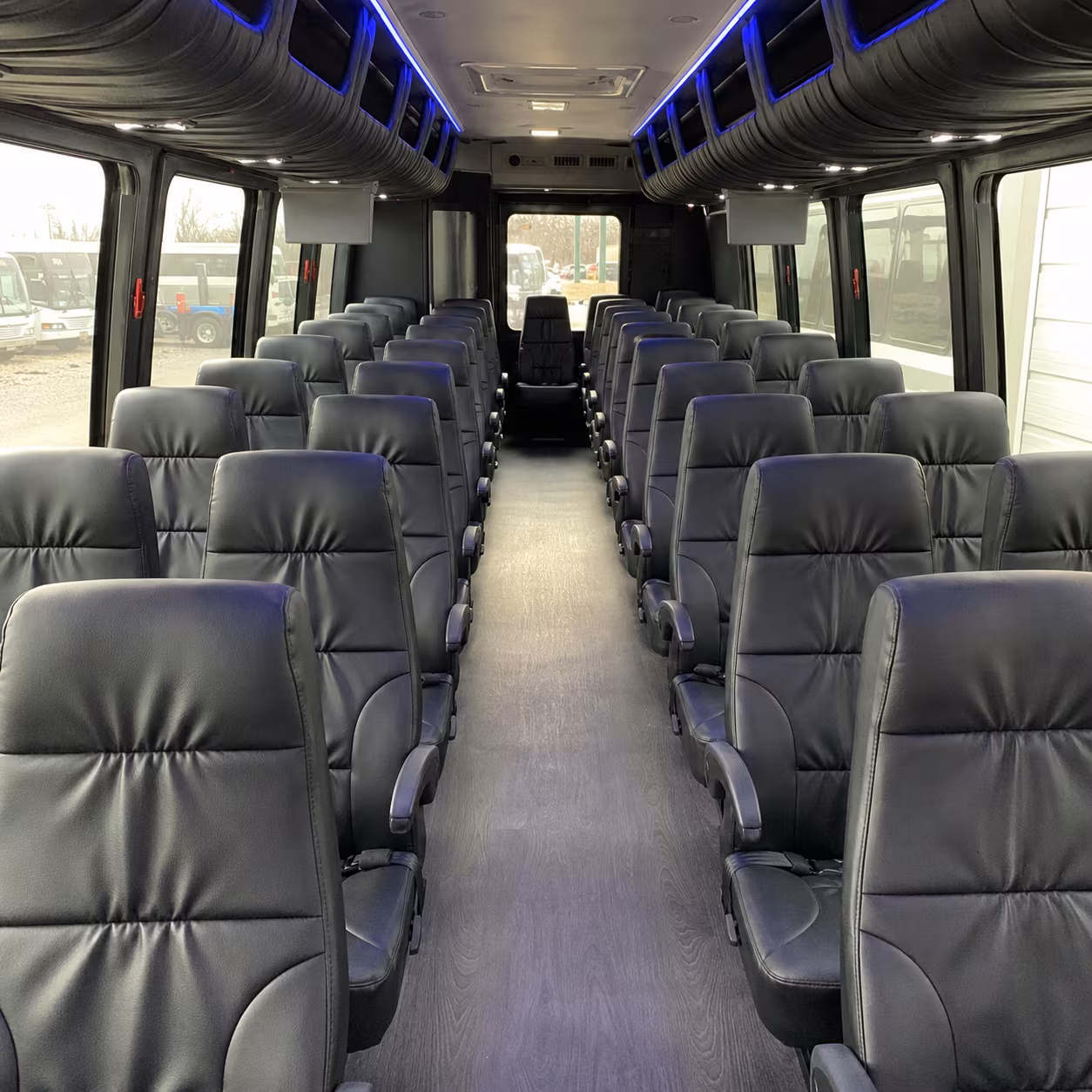 sterling heights 30 passenger minibus interior