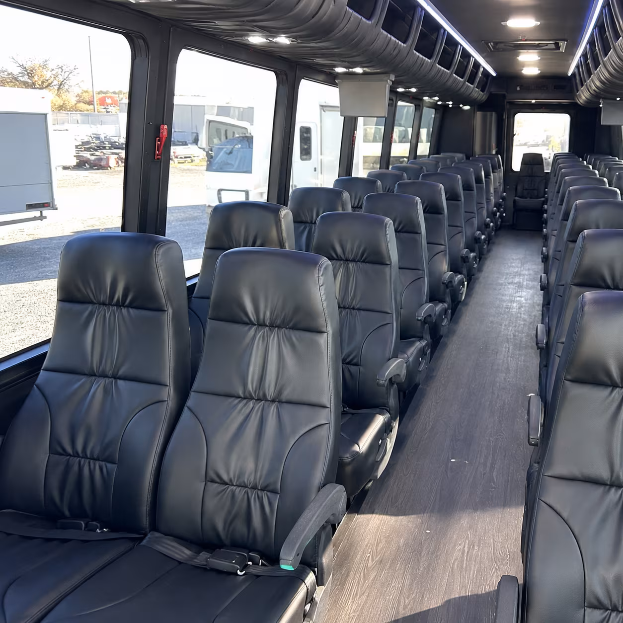 sterling heights 35 passenger minibus inside