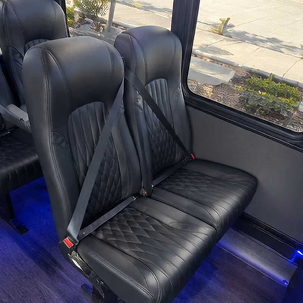 sterling heights 35 passenger minibus interior