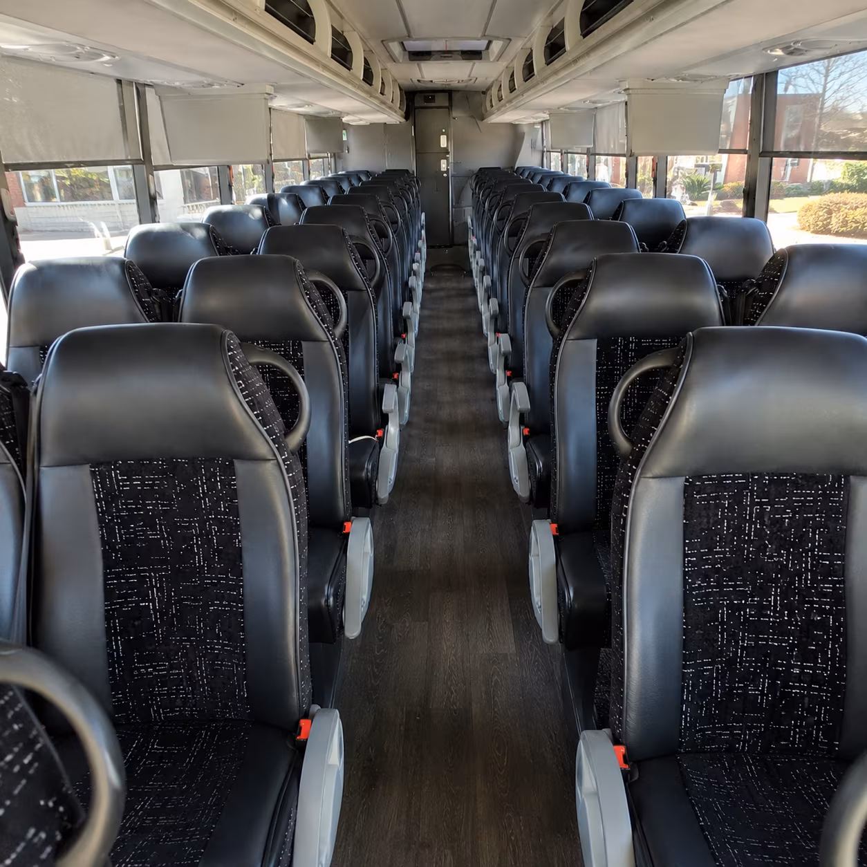 sterling heights 54 passenger charter bus inside