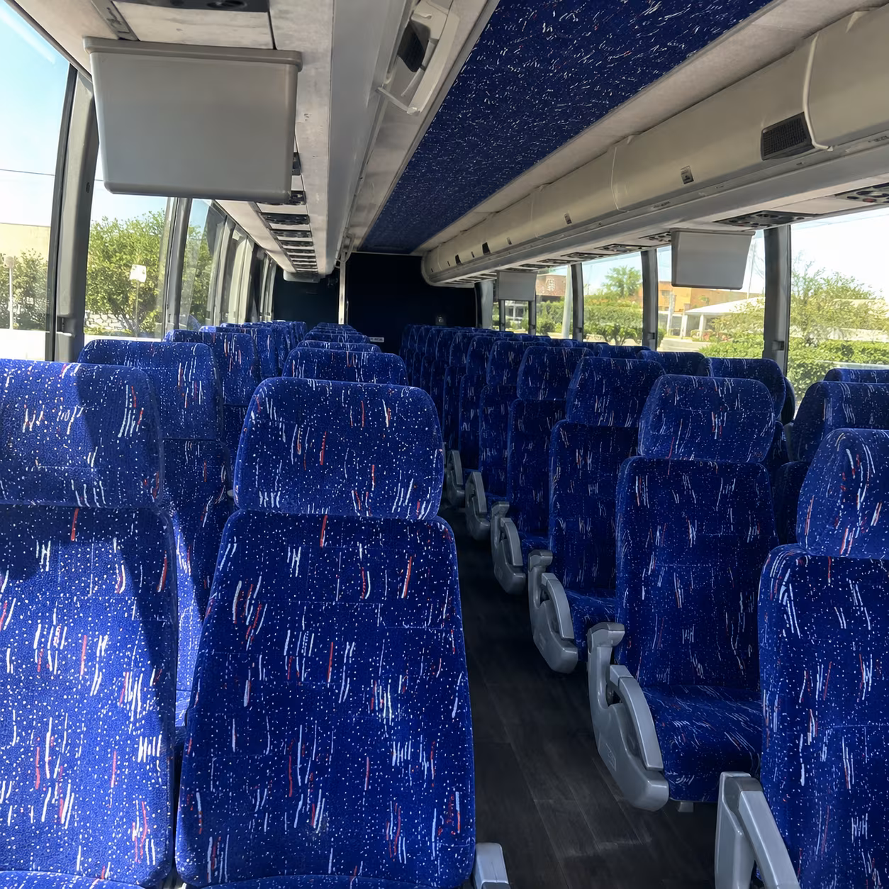 sterling heights charter bus inside