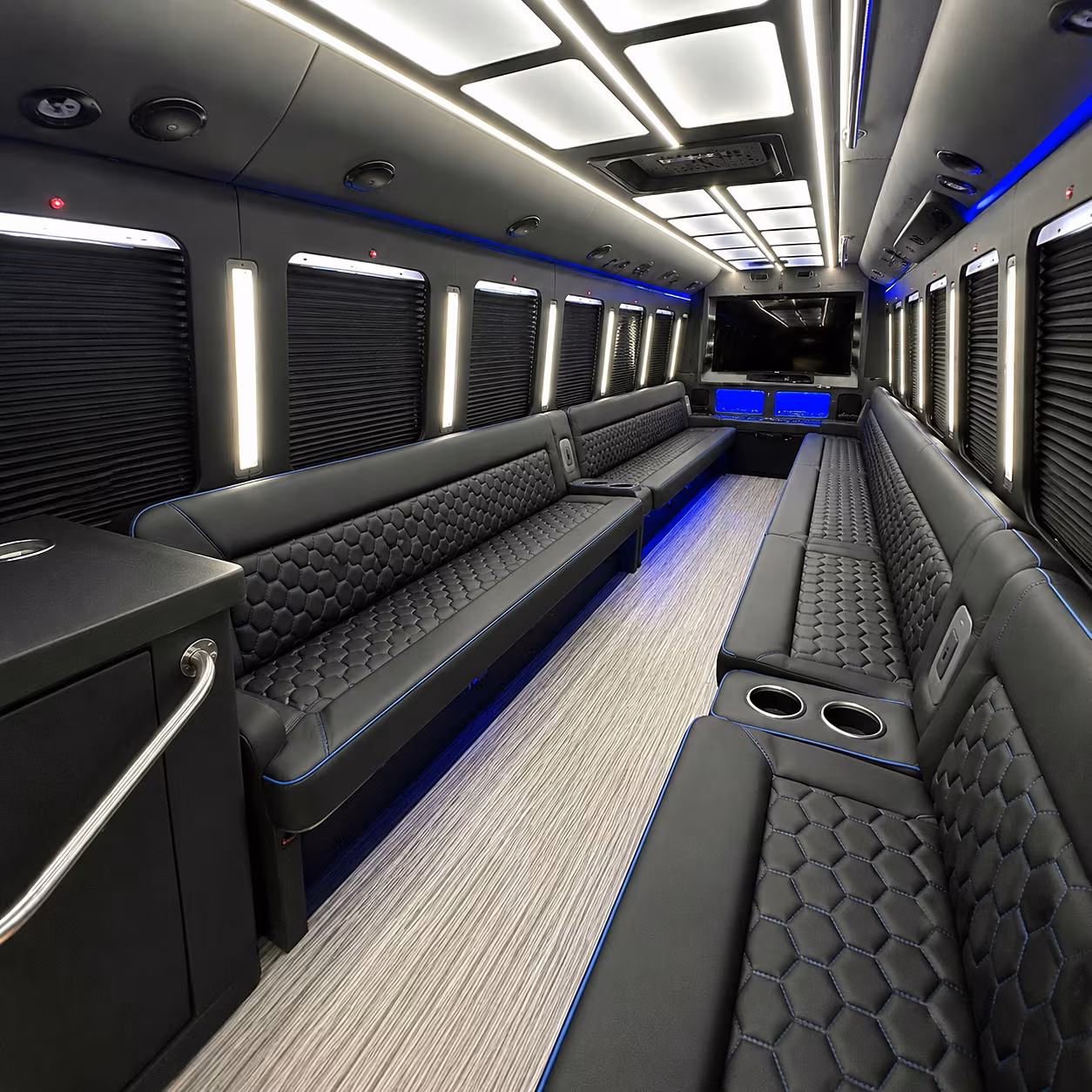 sterling heights party bus inside