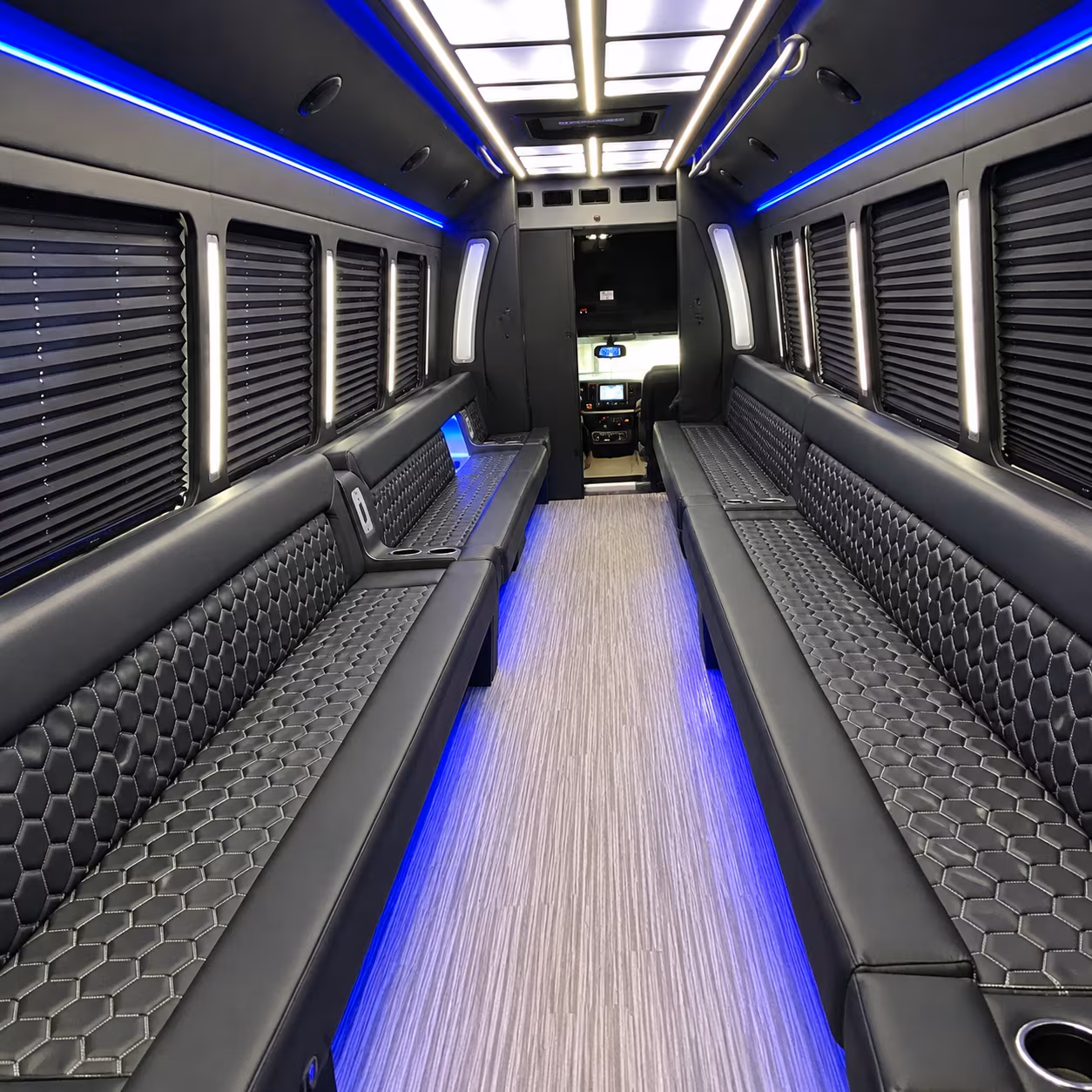 sterling heights party bus interior